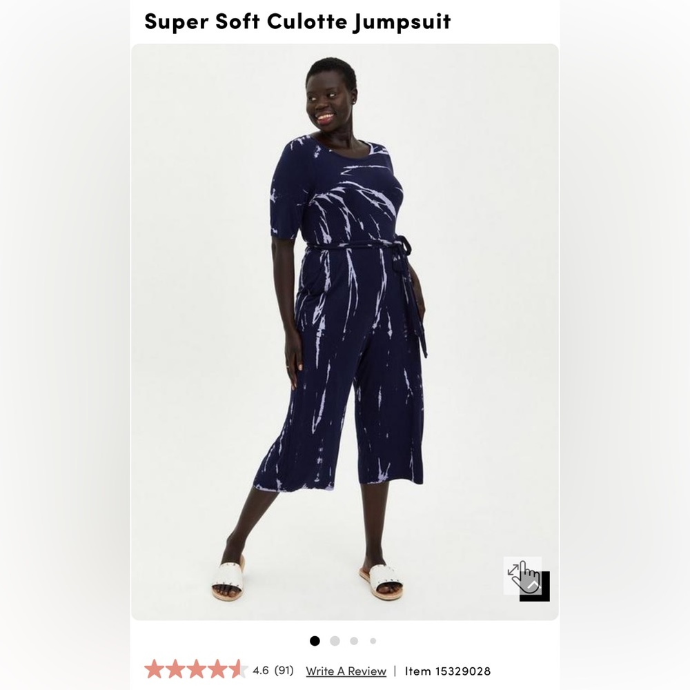 NWOT torrid super soft Culotte jumpsuit
